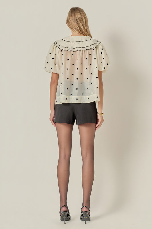 polka blouse
