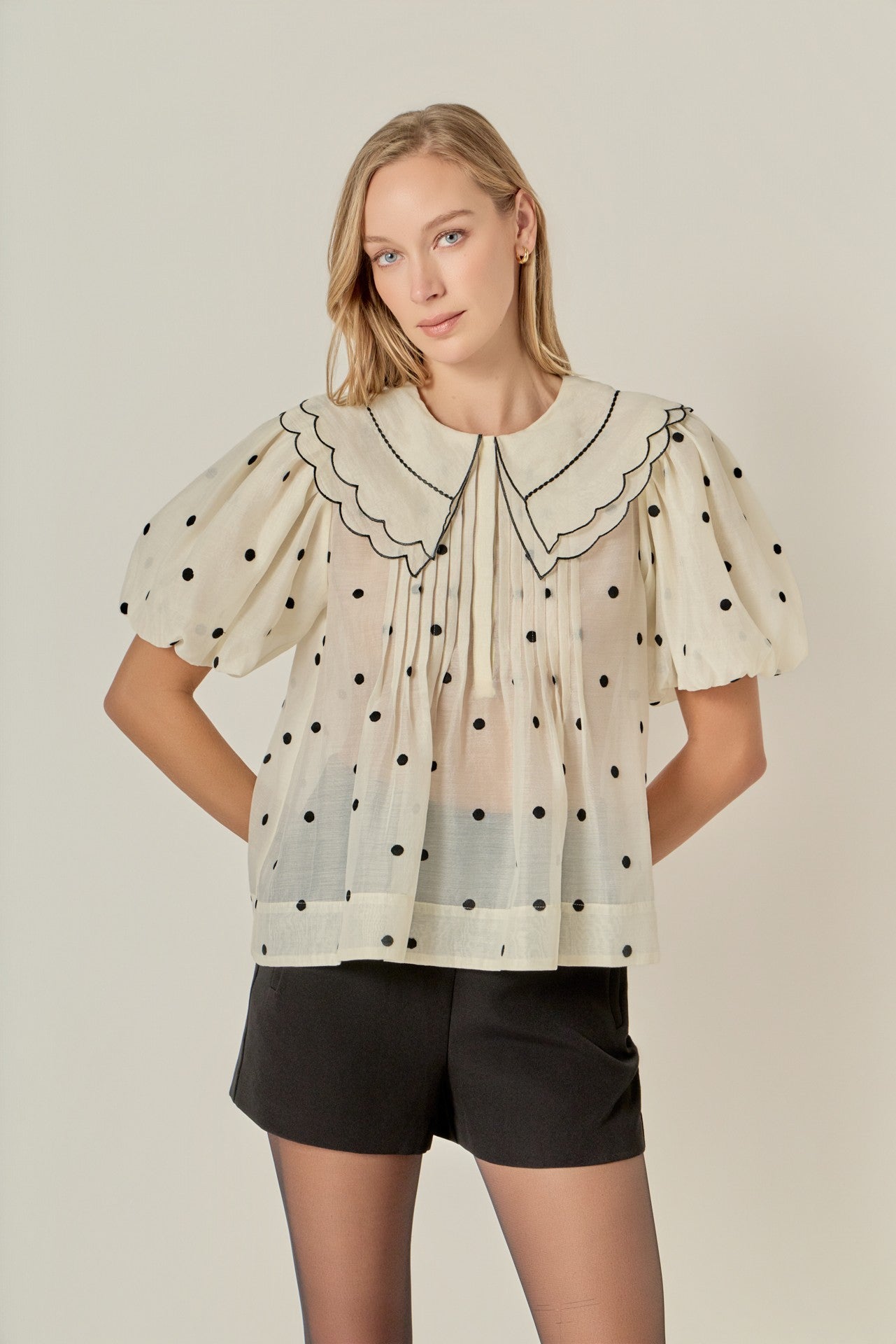 polka blouse